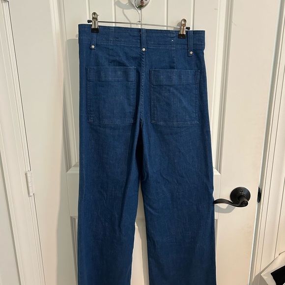 ZARA COLLECTION HIGH WAIST WIDE LEG JEANS size 6 - Picture 3 of 4
